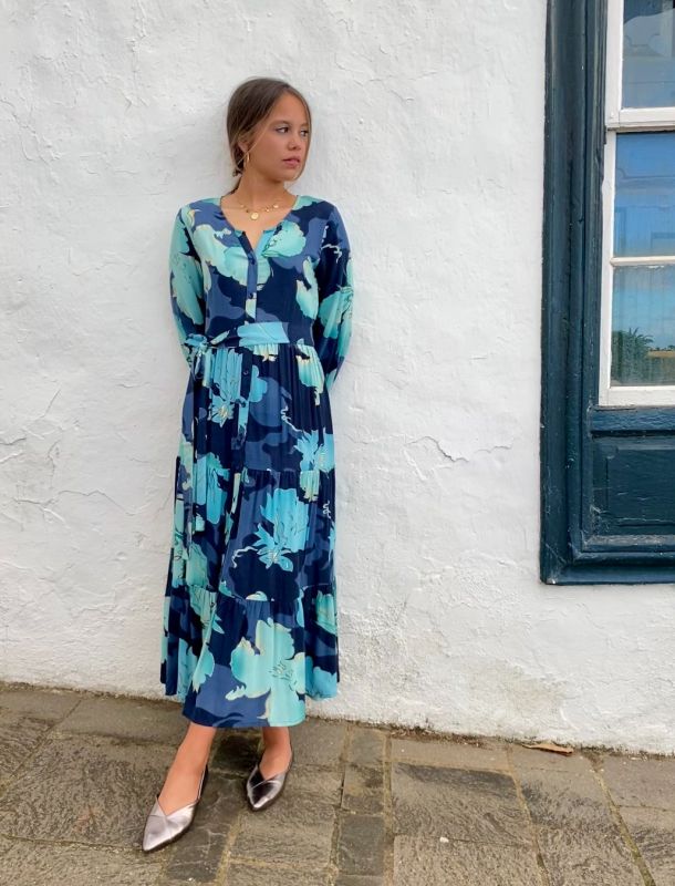 367A vestido largo estampado azules con dorado bohochic euforia4you web 3 67471e91 Euforia 4 You
