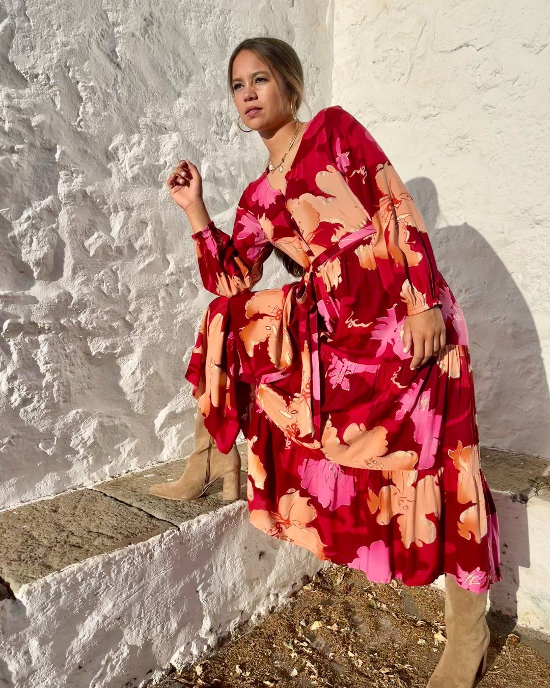 367R vestido largo estampado rojo con dorado bohochic euforia4you web 2 79e32907 Euforia 4 You